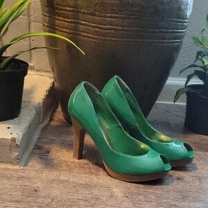 Charlotte Russe Green Stiletto Heels
